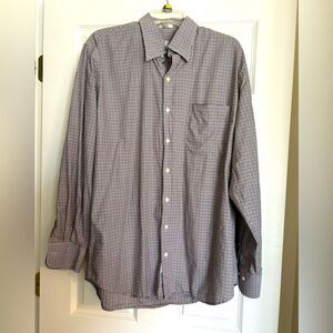 Peter Millar mens Button Down Long Sleeve Shirt Size L
